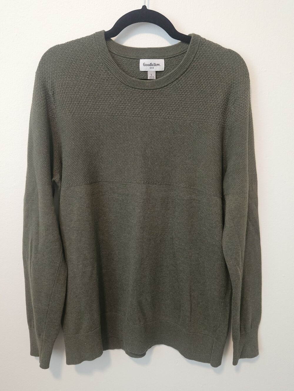 Goodfellow Green Textured Sweater